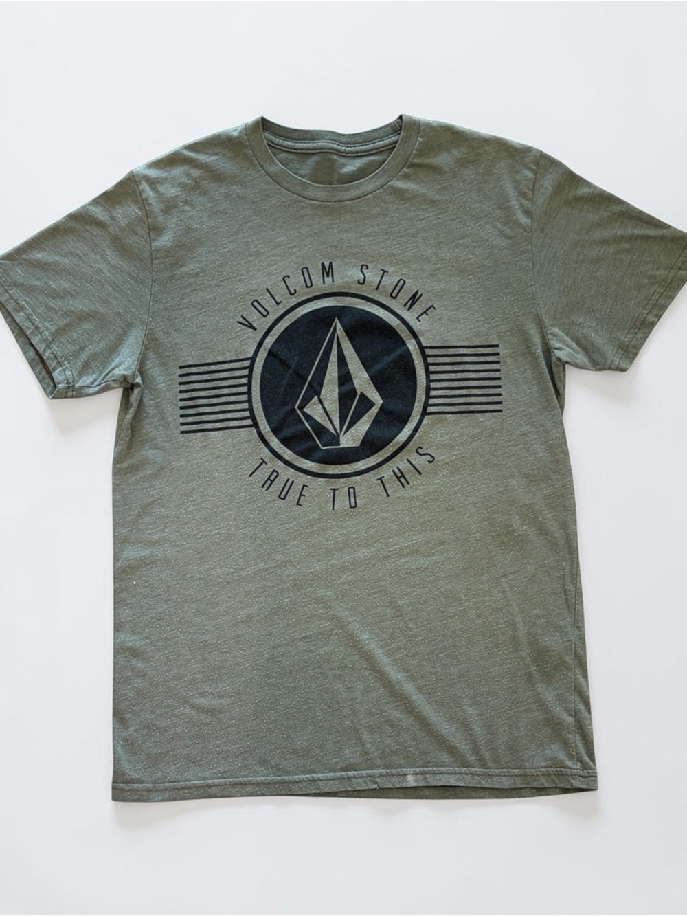 Volcom Olive Green Short Sleeve Logo Tee